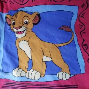 Disney Bedding - Vintage The Lion King FULL Size Flat Sheet Disney Bedding - Vintage The Lion King FULL Size Flat Sheet
